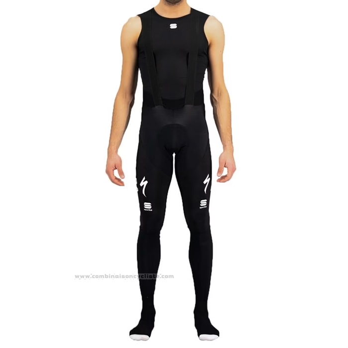 2022 Maillot Cyclisme Bora-Hansgrone Noir Manches Longues et Cuissard